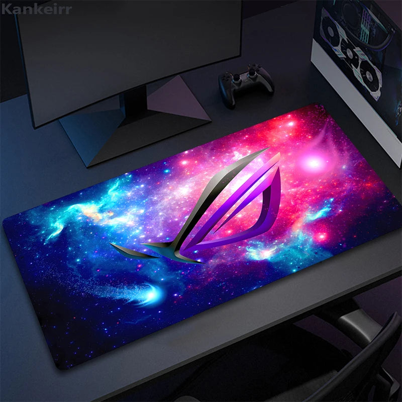 Asus Rog Black Mause Pad Anime Mouse Mats Gaming Computer Desk Mat Mouse Carpet Pc Accessories Gamer Mouse Pad Speed Rubber Mat