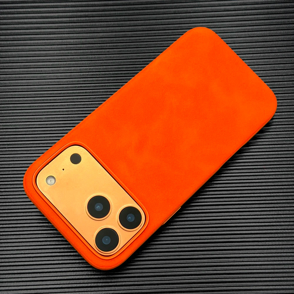 Luxury Leather Retra Case For iPhone 18 17 16 15 14 13 Pro Max 17Pro IPhone17 ProMax Matte Smooth As Skin Touch Feeling Cover