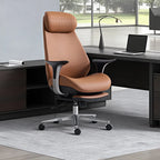 leather boss chair, executive chair, swivel chair, lunch break, carefree computer chair, sedentary and comfortable study home