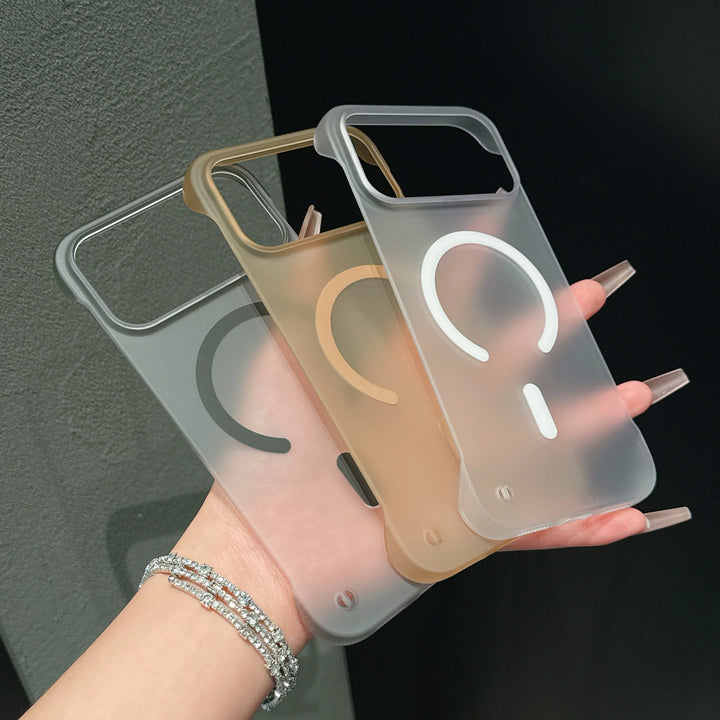 Ultra Thin Frameless Phone Case For iPhone 18 17 Pro Max Air 14 15 Plus 13 12 16 Pro For Magsefa Magnetic Matte Protection Cover