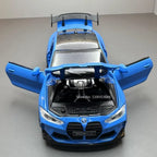 1/32 Scale M4 Alloy Car Models Metal Diecast Toys Vehicle with Simulation Sound and Light Sport Car Toys for Kids Birthday Gifts