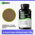 SANKii Floating Micro Pellets for Medaka, High Protein Food to Enhance Color for Viewing from Above - For Fry & Adult