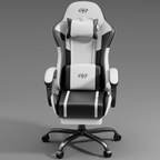 NEBMAAX Ergonomic Gaming Chair with Footrest Massage Function PU Leather Office Chair for Adults Swivel Computer Chair with Headrest And Lumbar Support