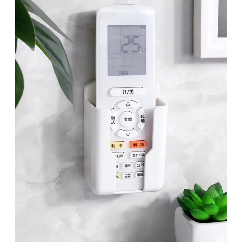 Wall Mounted Remote Control Storage Box No Drill For TV And AC Remotes