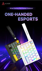AJAZZ AK029 Wired One-Handed Gaming Keyboard HE Magnetic Switch 29 Key RGB 8000Hz Mini Mechanical Keyboard for E-sports PC Gamer