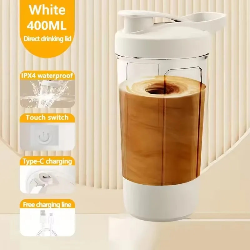 650ml Electric Shaker Bottle Portable Whey Protein Shaker Automatic Stirring Blender Multipurpose Juice Mixer Cups Fitness Work