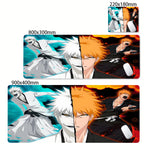 Large Mouse Pad Black White Anime BLEACH Mause Mats Gaming Accessories Office Gamer Keyboard Desk Mat Kurosaki Ichigo Mousepad