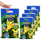PokeMoned Theme Party Favors Slap Bracelets Stickers Keychain Party Gifts Goodie Bag Stuffers Fillers Birthday Party Decorations