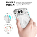 High Clear Magnetic Phone Case For iPhone Duo IPhone Duo 18 Ultra For Magsafe Wireless Charging Folding Bumper Hinge Cover