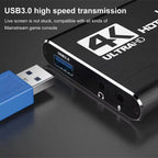 New 4K HDMI-Compatible USB 3.0 Video Capture Card 1080P 60FPS 60Hz Video Recorder Grabber for OBS Capturing Game Card Live Streaming