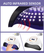 SUN X25MAX 81LED UV Lamp for Nails Drying Quick Curing All Gel Nail Polish Professional Powerful UV Light Dryer Manicure Salon
