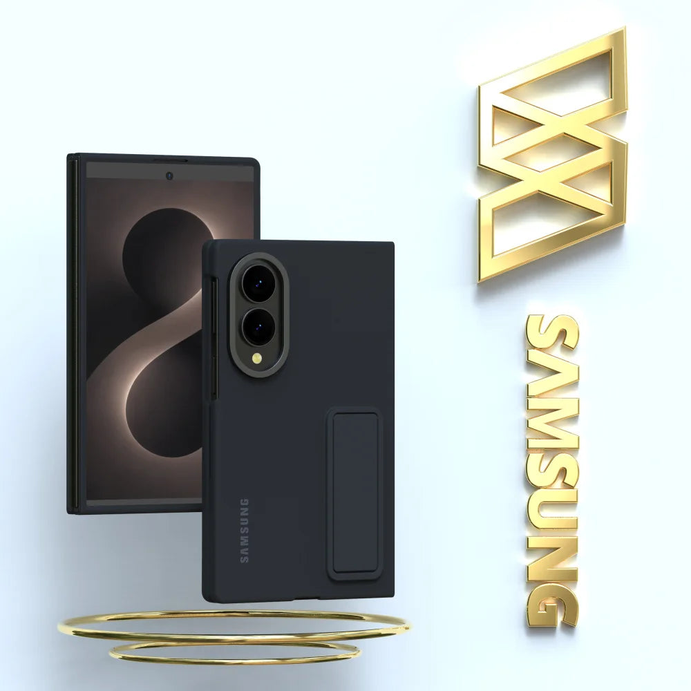 Original Genuine For Samsung Galaxy Z Fold8 Standing Case High Quality Foldable Bracket Cover ZFold8 Protector Shell & Box