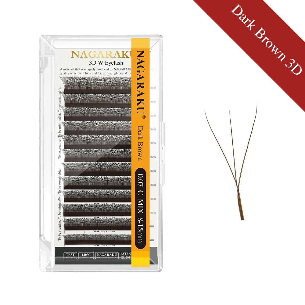 NAGARAKU Automatic Flowering W Shape Bloom 3D 4D 5D 6D 7D 8D Premade Fans Speed Eyelash Extensions Natural Soft Light Full Dense