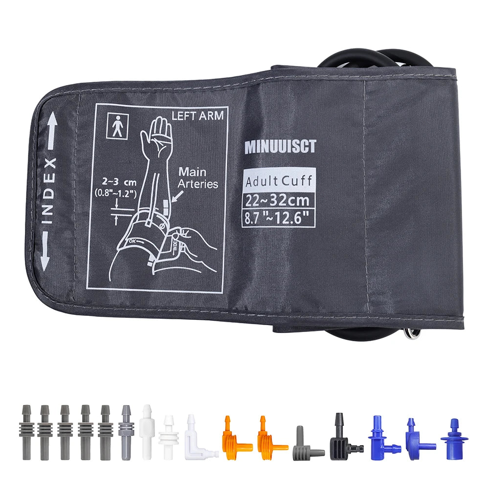 Adjustable Arm Blood Pressure Cuff 15-24cm 30-43cm 32-52cm Sphygmomanometer Sleeve Belt Medical Household Blood Pressure Monitor