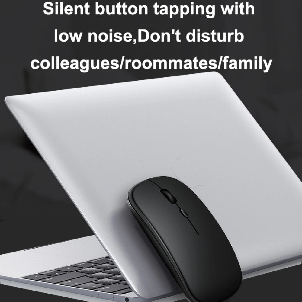 Wireless Mouse Dual Modes Bluetooth-compatibl 2.4G Portable Office Mouse for Laptop Notebook PC MacBook Battery Gaming Mouse