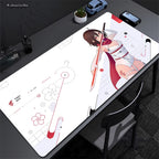 Anime Mask Girl Mouse Pad YUki Aim Gaming Speed Mouse Mat Game Premium Mousepad Gamer E-Sports Desk Mat Computer Keyboard Mats
