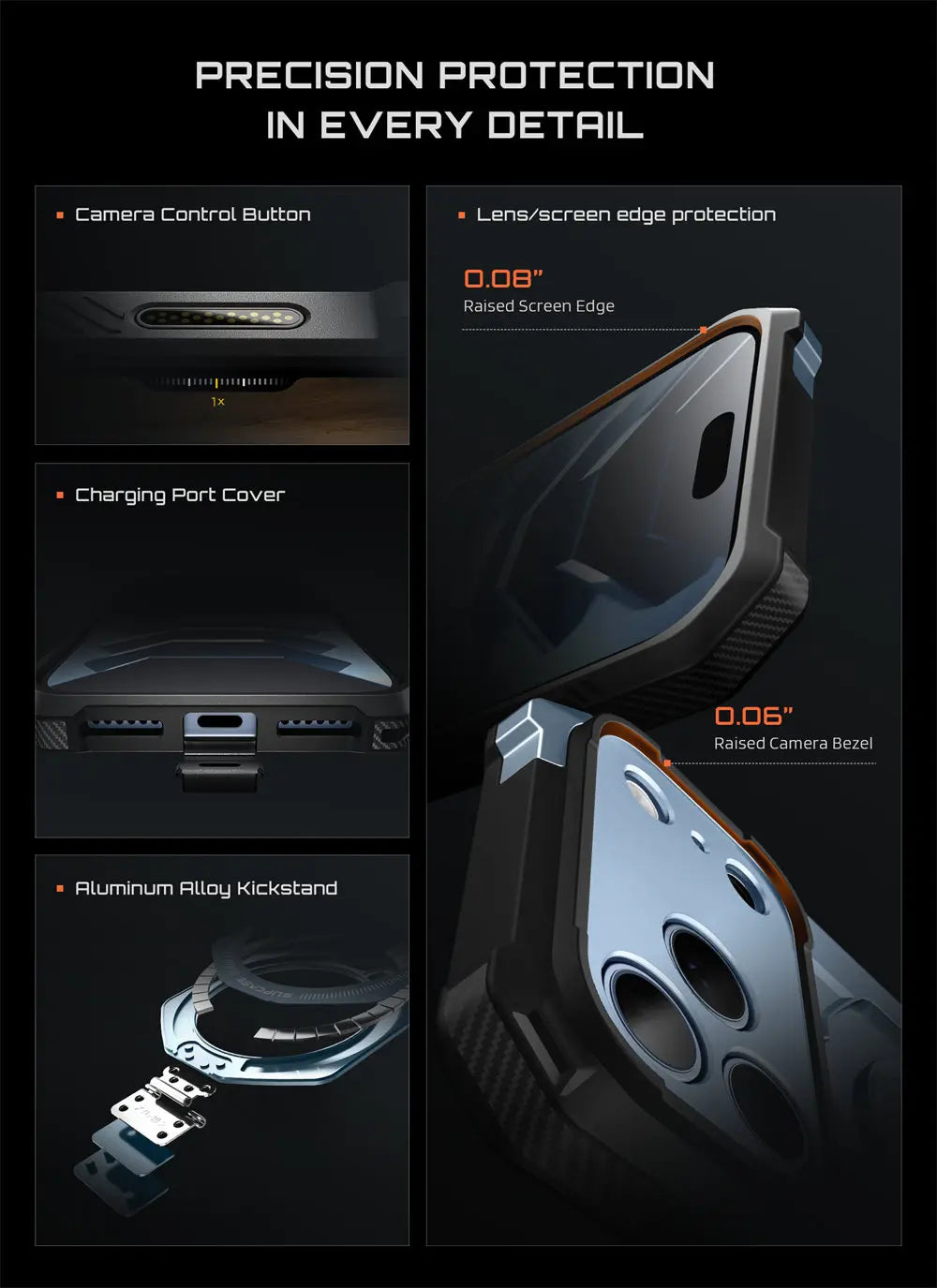 UB Grip For iPhone 18 Pro Max /For iPhone 17 Pro Max Case SUPCASE Compatible with MagSafe Heavy Duty Rugged Magnetic Phone Case