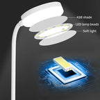 Flexible LED Desk Lamp with 3-Level Dimmer, USB Powered, Eye-Caring, Warm, White Light, Perfect for Home, Office, Reading, Study