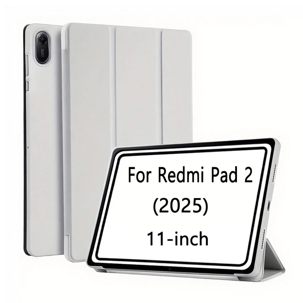 Case for Xiaomi Redmi Pad 2 2025 11-inch PU Leather Flip Smart Cover,Magnetic Stand Case,Soft Silicone Back Shell