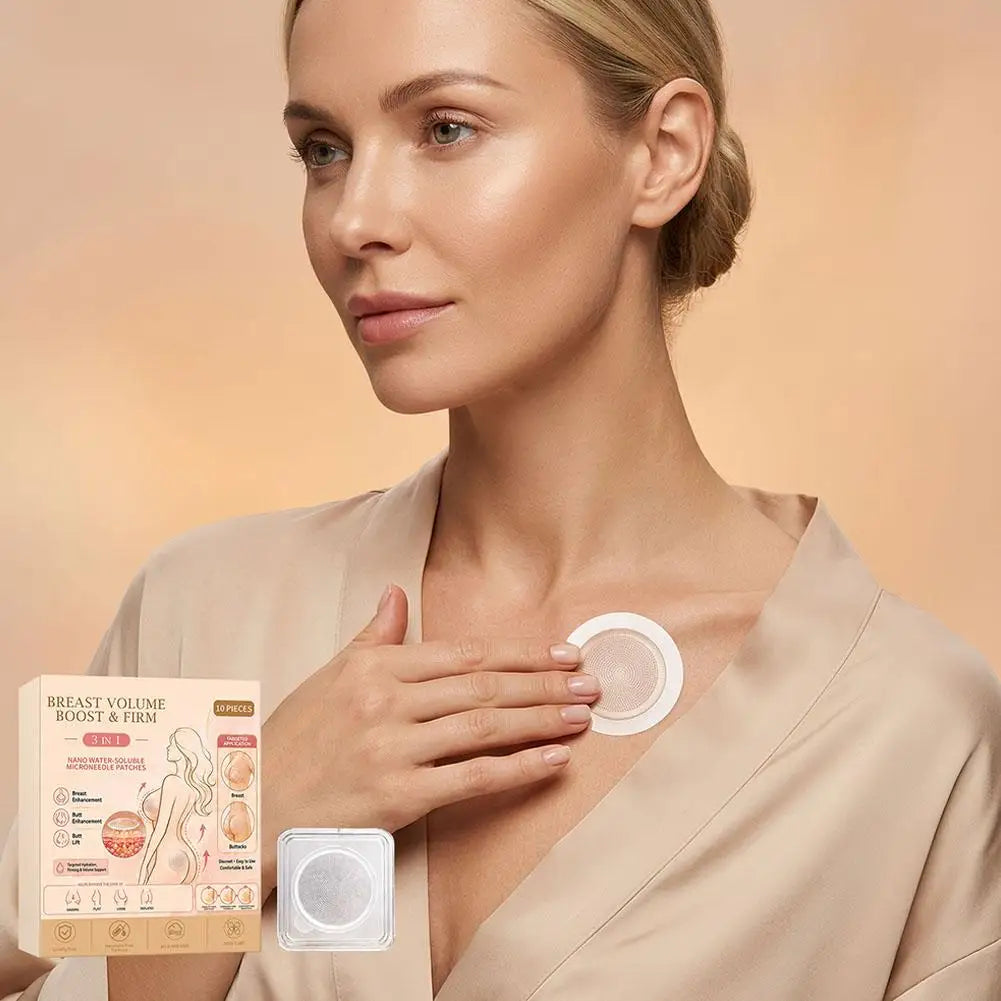 Breast Volume Boost Firm Patches 3 in 1 Nano Water Soluble Microneedle Body Care for Breast Butt Lift Targeted Hydration