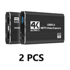 New 4K HDMI-Compatible USB 3.0 Video Capture Card 1080P 60FPS 60Hz Video Recorder Grabber for OBS Capturing Game Card Live Streaming