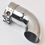 1PC Universal Auto Exhaust Pipe Suppressor Stainless Steel Outlet Elbow Connection Pipe for Automotive Accessory