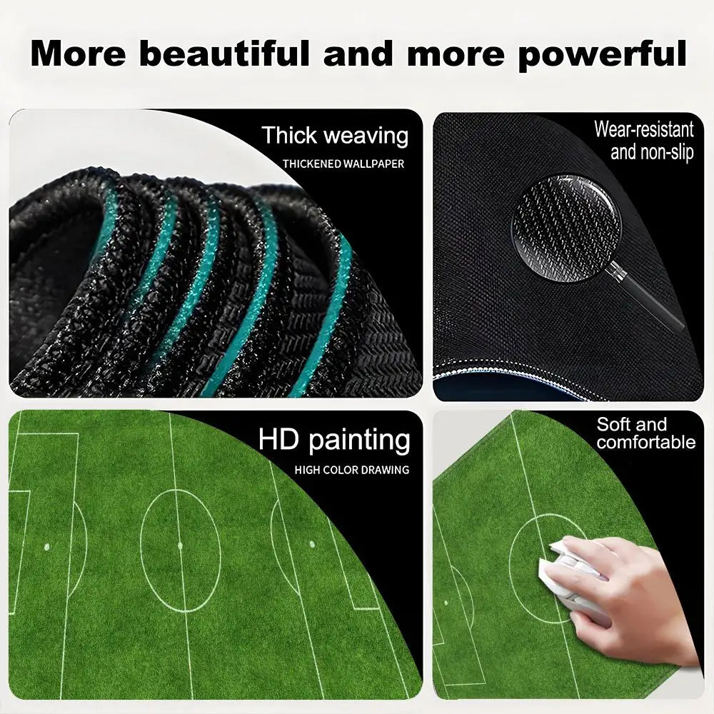 Soccer Football Large Gaming Mouse Pad HYBXAXC Mousepad Gamer Laptop Mouse Mat Office Mausepad XXL Carpet Keyboard Mat Desk Pad