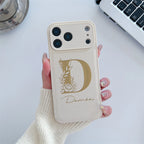 Personalized Custom Name Initial Custom Big Letter with Flowers Design Phone Case for iPhone18 17 16 15 14 13 Pro Max Plus Air