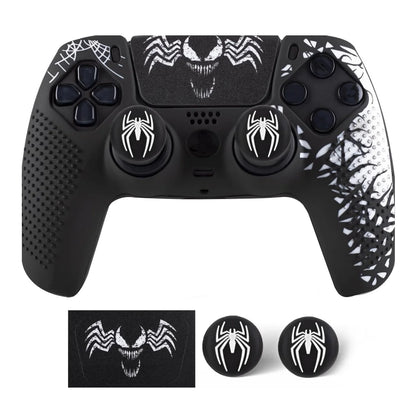 Rutschfeste Controller-Hülle für PS5 Controller, Silikonabdeckung mit Gummi-Daumengriff und Touchpad-Sticker für PS5