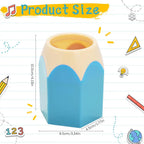 Cute Pencil Holder Desk Organizer Stationery Storage Box   Large Mouth Pen Holder Makeup Brush Organizer Box Office Accessories
