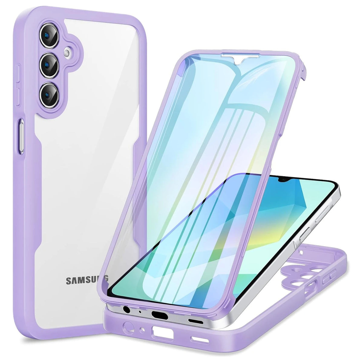 Full Body Protection Case for Samsung Galaxy A57 A37 A27 A17 5G A56 A36 A26 A16 5G A55 A35 A25 Protective Cover Funda Coque Capa