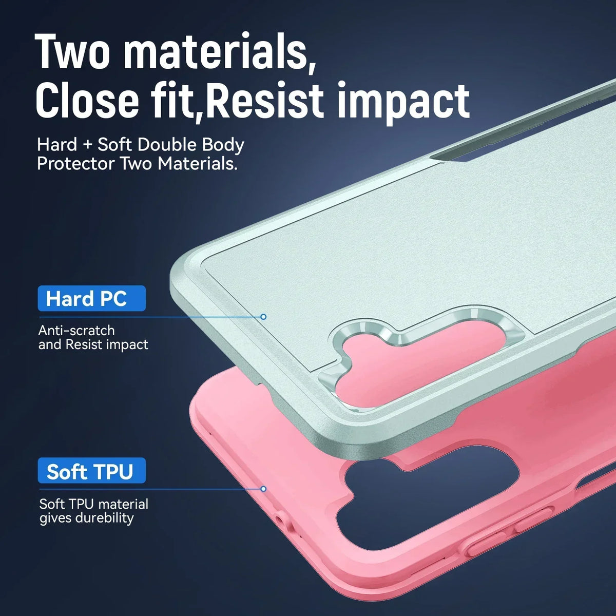 Case For Samsung Galaxy A56 A36 A26 A16 A06 A57 A37 A27 A55 A15 A35 5G A54 A14 A24 A53 A05S Heavy Duty Rugged Protective Cover