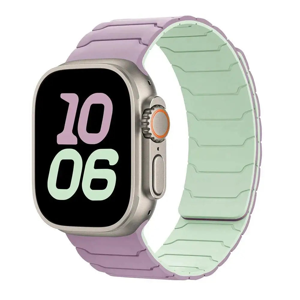Magnetic Strap Silicone Bracelet For Apple Watch ultra 3 2 49mm 45mm 44mm 40mm 42mm 46mm 41mm 38mm IWatch Series 11 10 SE 9 8 7