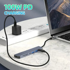 NEW USB C Hub 8In1 7In1 Type C Docking Station with USB3.0/2.0 HDMI SD/TF Card Reader PD Fast Charge for MacBook Notebook Laptop