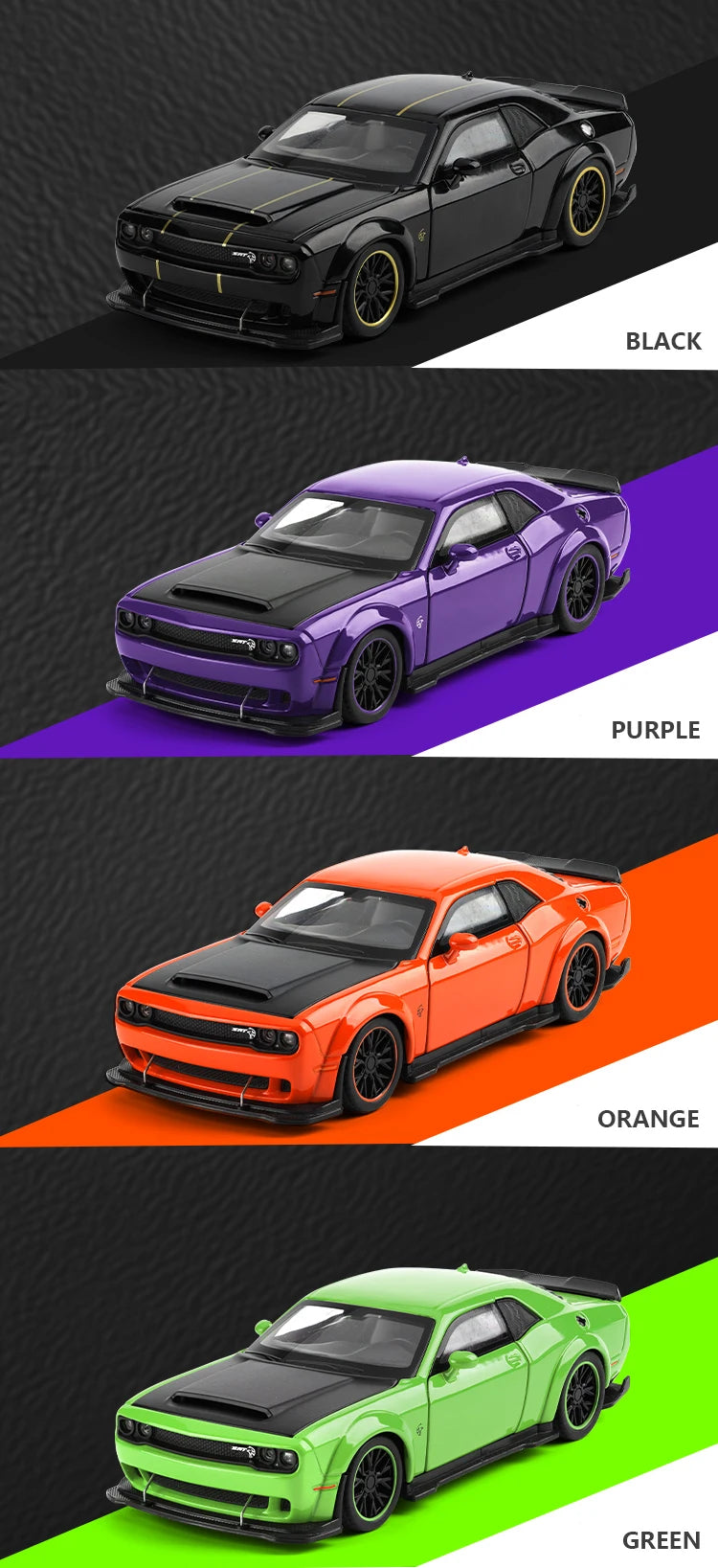 1:32 Dodge Challenger SRT Hellcat Redeye V8 Alloy Metal Diecast Model American Muscle Sports Car Collection Of Hobby Decorations