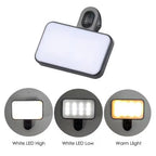 Mini Clip-On Selfie Fill Light – 3 Brightness Modes
