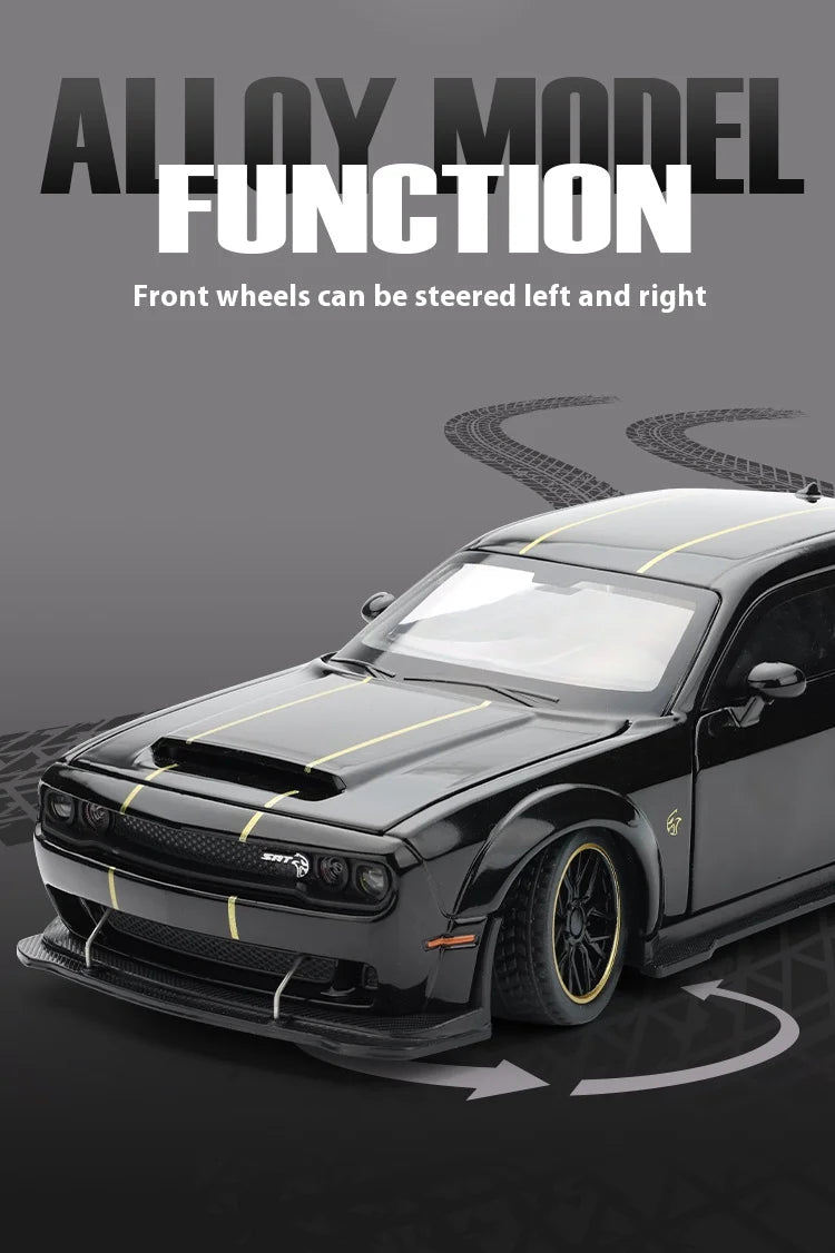 1:32 Dodge Challenger SRT Hellcat Redeye V8 Alloy Metal Diecast Model American Muscle Sports Car Collection Of Hobby Decorations