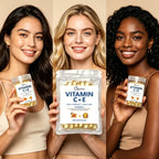 0.34g*50 Capsules of Vitamin C + Vitamin E Facial Care Essence Oil, Moisturizing, Hydrating, Non-Greasy, Say Goodbye to Dry and Rough Skin