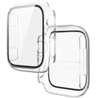 Tempered Glass+Cover For Apple Watch 11 10 9 8 7 46mm 42mm PC Bumper Screen Protector Case iWatch Series 7 6 5 4 SE3 44 40 45mm
