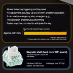 ATTACK SHARK X68HE X68PRO HE Magnetic Axis Gaming Keyboard Wired 8K Return Rate 5000mAh Battery Web Driver PBT Keycaps Esports