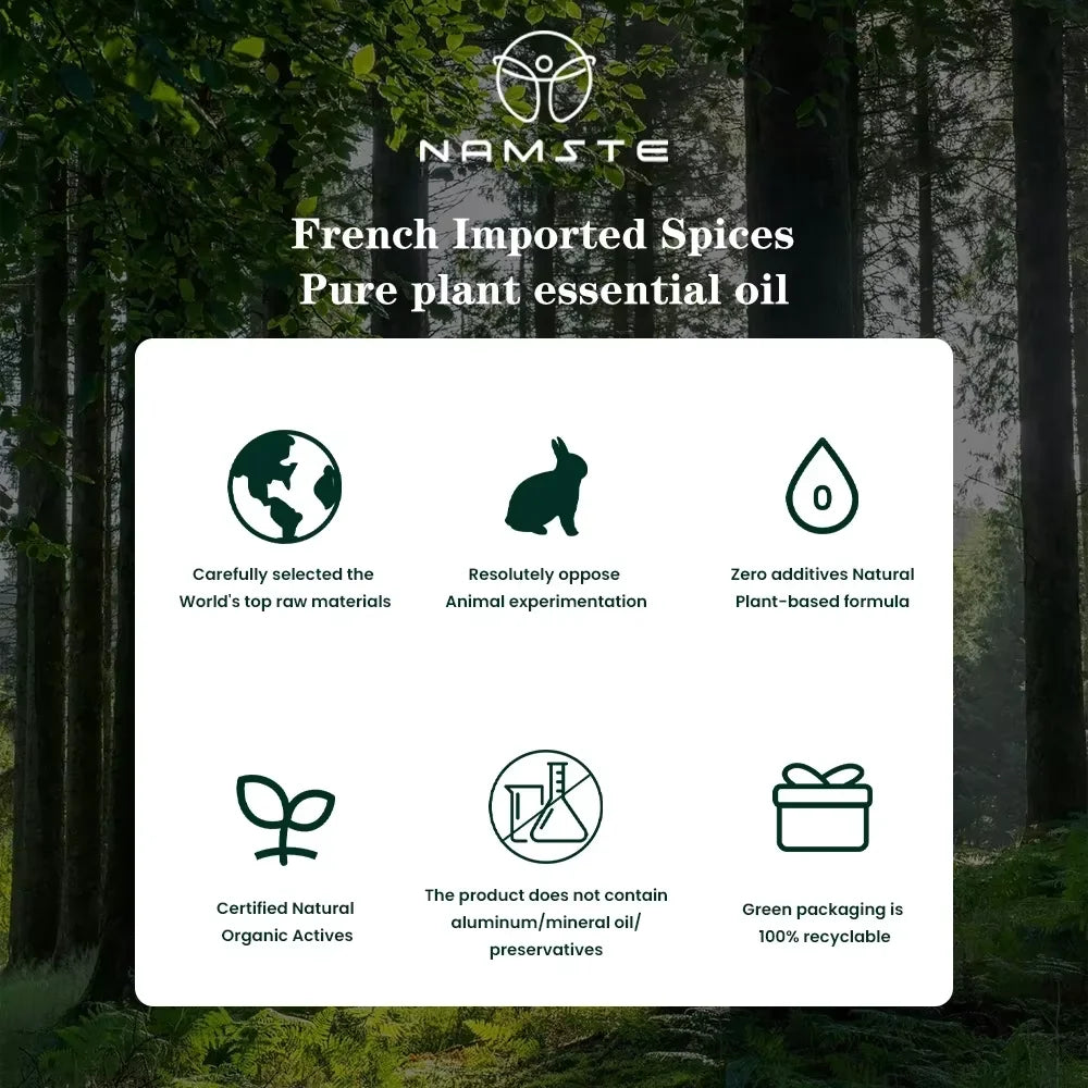 NAMSTE Electric Aromatic Hotel Essential Oil Sale Pure Plant Diffuser Essential Oils Oasis Fragrant Device Home Air Freshener