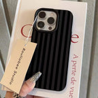 Colorful Striped Minimalist INS Couple Phone Case For iPhone 18 17 16 11 13 12 14 15 Pro Max X XR 7 8 Plus 16E 16 17 Pro Cover