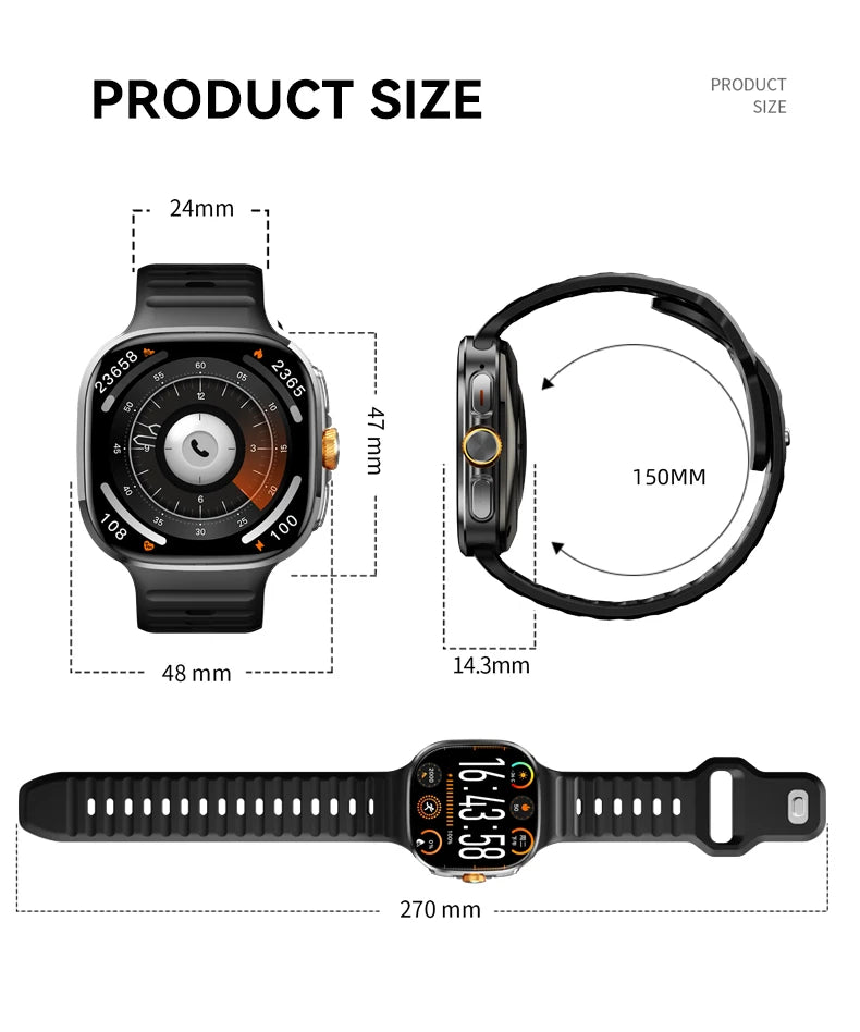 M99 Mini New Package 2.29inch Amoled Smartwatch 5G LTE Android Smart Watch With Rotary Camera GPS WIFI Sim Card Slot 2100Mah