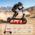 iScooter iX5s Electric Scooter 15Ah 1000W Powerful Kick Scooter Anti-skid Off Road Pneumatic Tire 65km Range 45km/h eScooter