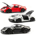 Scale Cast Simulation Alloy Toy Car Door Can Be Opened Pullback Drive Collectible Model Vehicle Toy for Kids