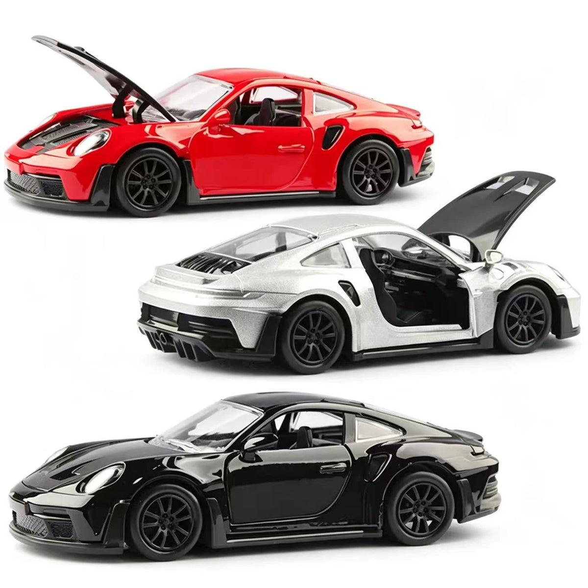 Scale Cast Simulation Alloy Toy Car Door Can Be Opened Pullback Drive Collectible Model Vehicle Toy for Kids