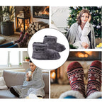Heated Boots Heated Slippers Heating Pad Boots 1 Pair Thick Easy To Wear Fast Heating 5 Level Temperature for Office