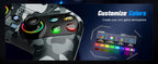 Controller For Playstation 5 PS5/PS5 Pro/Slim/PC,RGB Wireless Gamepad W/Hall Effect Trigger Marco/Turbo Anti-Drift Game Joystick