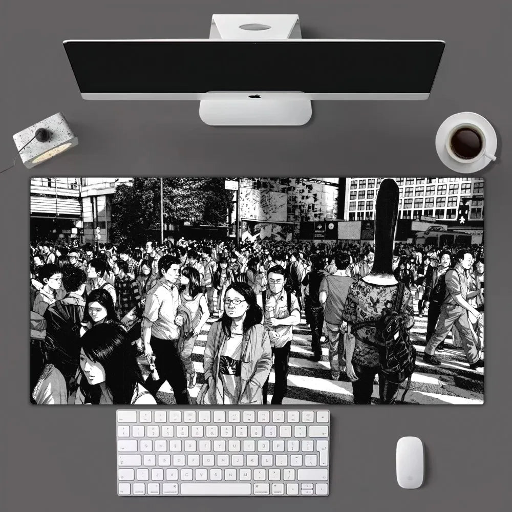Goodnight punpun Manga Mousepad Mousepad Gamer Mouse Pad Size For Office Long Table Mat
