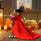 Halloween Dog Costumes Vampire Cape, Pet Cats Cosplay Costume Funny Clothes Cloak, Dog Mantle Apparel for Halloween Party